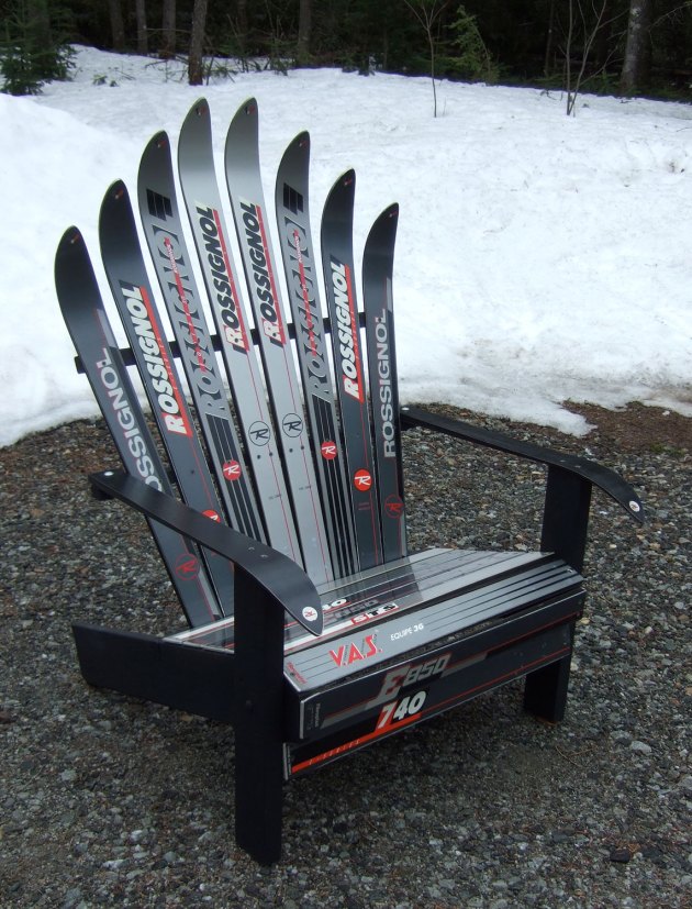 how to make adirondack ski chair